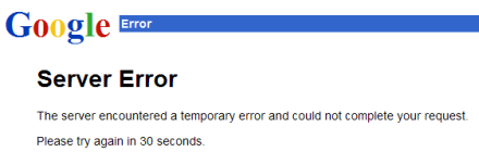 Google is down
